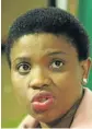  ??  ?? NOT INTERESTED: Acting national director of public prosecutio­ns Nomgcobo Jiba does not want the job