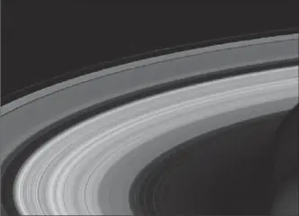  ?? NASA ?? The final Saturn ringscape photograph­ed by Cassini.