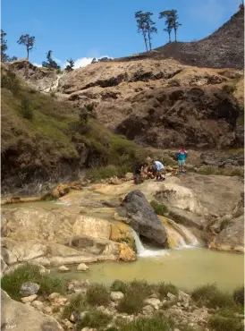  ?? 123rf ?? TOP LEFT
The hot springs are a must after hiking the volcano