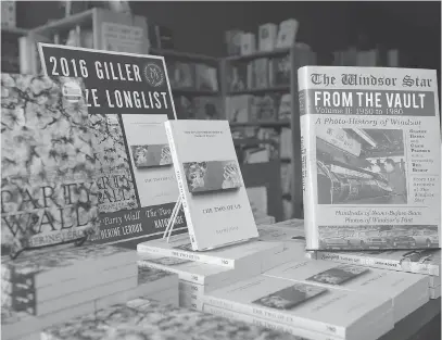  ?? DAX MELMER ?? A display of books at Biblioasis, a local publisher that has published authors recognized by the Giller Prize and other national awards. Giller Prize founder Jack Rabinovitc­h was a visionary who put Canadian literature in the spotlight, writes Sohan S....