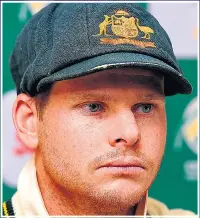  ??  ?? SHAMED: Australia’s skipper Steve Smith