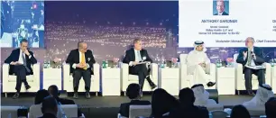  ?? — Supplied photo ?? Panelist at ‘The New Global Trade Order’ conference hosted by DMCC on Sunday.