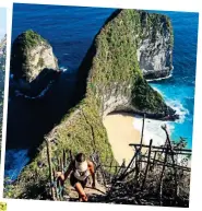  ??  ?? HIGH-END PURSUITS: Daniella explores Nusa Penida, a ‘real gem’ of an island southeast of Indonesia’s Bali