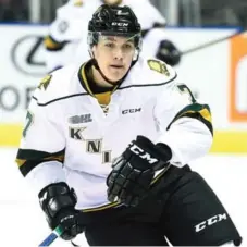  ?? AARON BELL/OHL IMAGES ?? Matthew Tkachuk is second in OHL scoring with five goals and 19 assists.