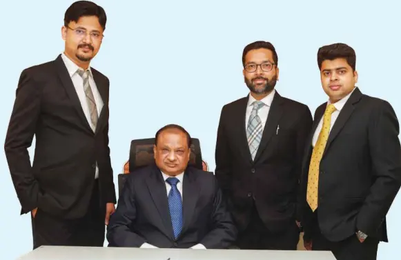  ??  ?? L to R : Amit Gupta, Director Finance, R K. Gupta, Managing Director Sumit Gupta Director Projects, Deepak Gupta, Director Strategy