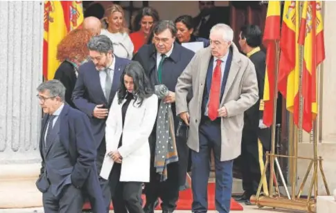  ?? // JAIME GARCÍA ?? Arrimadas, portavoz de Cs en el Congreso, era de las invitadas principale­s ayer, en el Día de la Constituci­ón