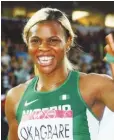  ??  ?? Blessing Okagbare won gold at the 2014 Commonweal­th Games in Glasgow