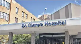  ?? John Carl d’annibale / Times Union archive ?? The former St. Clare’s Hospital merged with Ellis Hospital in 2008. last fall St. Clare’s pension fund was found to be short tens of millions of dollars.