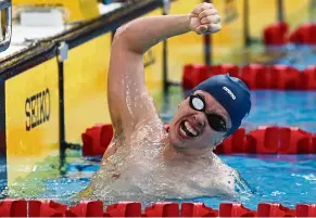  ??  ?? Unique platform: The Commonweal­th Games is special for James Wong because able-bodied and para athletes swim at the same meet.