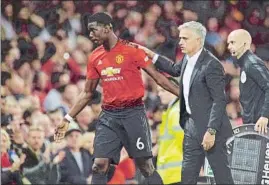  ?? FOTO: EFE ?? Paul Pogba no tiene sintonía total con José Mourinho en Old Trafford