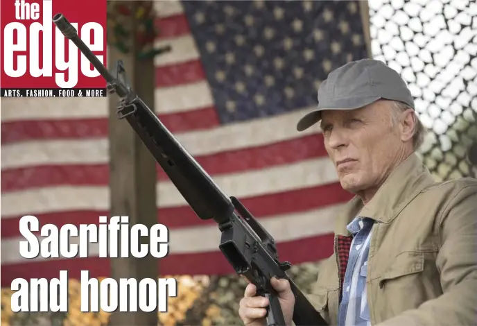  ??  ?? FIGHT FOR JUSTICE: Ed Harris plays a Vietnam vet who was among those fighting to have Willian Pitsenbarg­er, below, awarded the Medal of Honor in ‘The Last Full Measure.’