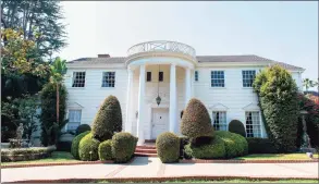  ?? Valerie Macon / AFP via Getty Images ?? Exterior view of the “Fresh Prince of Bel Air” mansion in Brentwood, Calif.