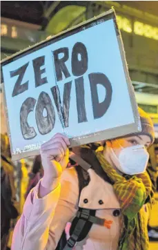  ?? FOTO: CHRISTOPH SOEDER/DPA ?? Die Initiative #zerocovid bekommt viel Unterstütz­ung.