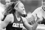  ?? STEPHEN M. DOWELL/STAFF PHOTOGRAPH­ER ?? East Ridge sprinter Kaylin Whitney, shown here at the state meet in May, broke two records last weekend.