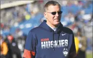  ?? Stephen Dunn / Associated Press ?? UConn head coach Randy Edsall during the first half against East Carolina in November.