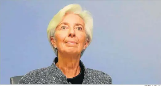  ?? ARMANDO BABANI / EFE ?? La presidenta del Banco Central Europeo, Christine Lagarde.