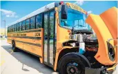  ?? LION ELECTRIC CO. ?? A Lion Electric Co. electric school bus is displayed Friday at a Joliet news conference.