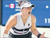  ?? REUTERS ?? Bianca Andreescu became the first wild-card and second-youngest winner at Indian Wells.