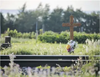  ?? — PHOTOS: DARIO AYALA/POSTMEDIA NETWORK ?? On the evening of June 21, 2014, 18-year-old Laura Tardif was driving on a Quebec road when her vehicle was struck by a train as she crossed the tracks. The coroner’s report into her death pointed to reduced visibility due to the low angle of the sun...