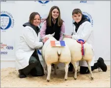  ?? ?? OVERALL CHAMPION lambs from the Smith family sold for £500 Ref:RH29112210­6