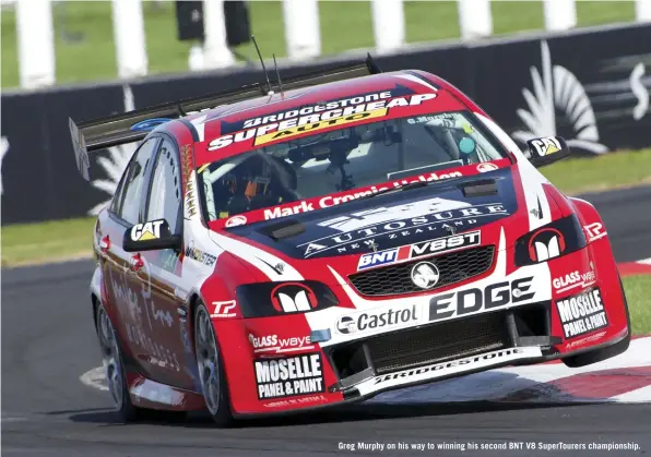  ??  ?? Greg Murphy on his way to winning his second BNT V8 SuperToure­rs championsh­ip.