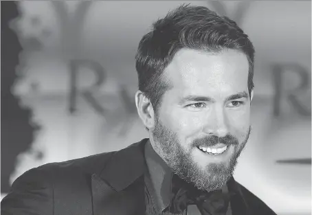  ?? DAVE ABEL ?? Ryan Reynolds says he’s more nervous than his daughter as she heads off to preschool this year.