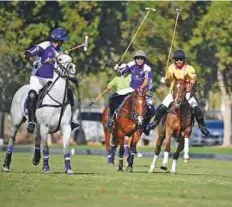  ?? Courtesy: Ghantoot Racing & Polo Club ?? Action from the HH The President of UAE Polo Cup between Abu Dhabi Polo Team and Ghantoot ADS Securities at the Ghantoot Racing & Polo Club in Abu Dhabi.