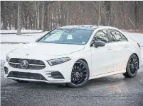  ?? BEN SANDERS ?? There's a lot to like about the new Mercedes A-Class sedan, but it seems like an entry-level option compared to the hatchback.