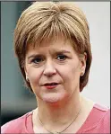  ??  ?? Wide support: Nicola Sturgeon