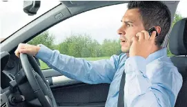  ??  ?? More than 200 drivers a day were stopped by police for using a mobile