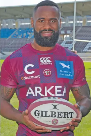  ?? Photo: ?? Former NRL star and now playing for Bordeaux in the French Top 14 competitio­n Semi Radradra. Bordeaux Begles