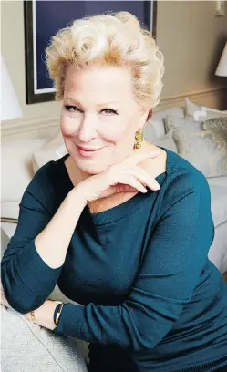  ?? DAN HALLMAN/INVISION/THE ASSOCIATED PRESS ?? Bette Midler has strong opinions about what entertaine­rs, especially women, need to do to attain success, and it doesn’t involve hyper-sexuality.