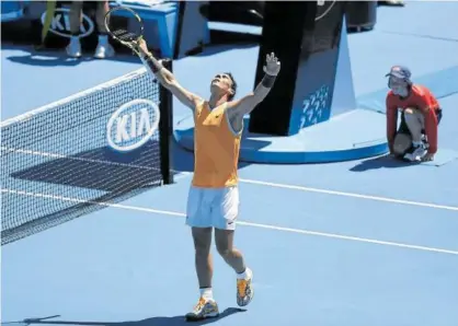  ?? Foto: Efe ?? Nadal celebra el triunfo ante Duckworth.