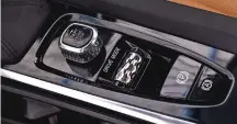  ??  ?? The XC60 starts by twisting this knob and then there is a rotary knob to browse through the modes like comfort and sport