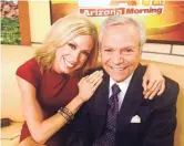  ??  ?? Andrea Robinson is seen in 2016 with former Fox 10 personalit­y Rick D’Amico.