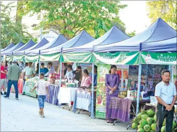  ?? BATTAMBANG ADMIN ?? The Khmer Food Fair, held in Battambang province on December 29.