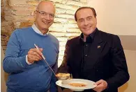 ??  ?? Brodetto alla termolese Berlusconi col candidato Donato Toma, 60 anni