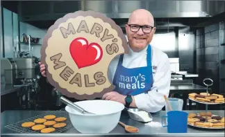  ?? Andrew Cawley/Mary’s Meals. Photograph: ?? Celebrity chef Gary Maclean is urging people to raise funds for Mary’s Meals.