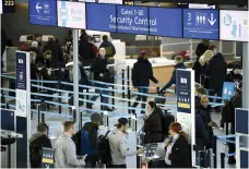  ?? Reuters ?? Security control at Helsinki airport in Finland. Airlines are realising that they must improve ticketing and boarding procedures