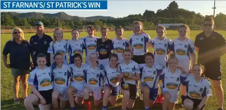  ??  ?? St Farnans/St Patrick’s girls are the Connacht Gold U14 C Champions 2018.