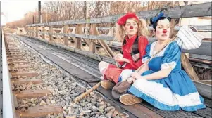  ?? SUBMITTED PHOTO ?? Heather Marie Annis plays Morro, left, and Amy Lee is Jasp and both will be performing at the Highland Arts Theatre in downtown Sydney beginning Tuesday and continuing until Jan. 21.