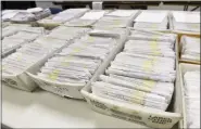  ?? FILE PHOTO ?? County voter services offices across the region have already received tens of thousands of applicatio­ns for mailin ballots ahead of the November 2020 election.