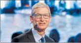  ?? REUTERS/FILE ?? Apple CEO Tim Cook. The firm on Tuesday posted quarterly revenue of $61.1 billion