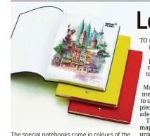  ??  ?? The special notebooks come in colours of the Malaysian flag, as well as with illustrati­ons of the country’s heritage. — Photos: Montblanc