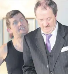  ??  ?? Ronnie Worthingto­n as ‘Patrick Mahood’ and Tom Fanthom as ‘Richard Willey’.