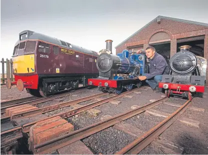  ?? Picture: Paul Reid. ?? John Kerr at Kerr’s Miniature Railway, which is the oldest in Scotland.