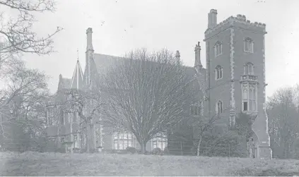  ??  ?? Farington Hall, one of Dundee’s largest and most-imposing mansions. Read about its fate at the top of the left-hand column. Picture: University of Dundee Archive Services.