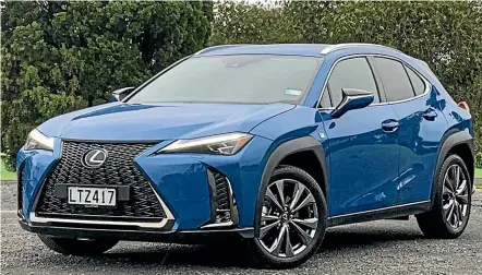  ??  ?? Higher ride height notwithsta­nding, the Lexus UX passes for a compact hatchback pretty easily.