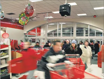  ?? MATTHEW STAVER — BLOOMBERG NEWS ?? Target will keep Thanksgivi­ng displays up during November and ease into holiday promotions, focusing on weekends leading into December.