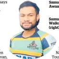  ?? Photo / Te Awamutu Sports Photo / Getty Images ?? Samuel Toa has joined Te Awamutu Sports.
Samuel Toa representi­ng Waikato Under 19 in 2016 (right).